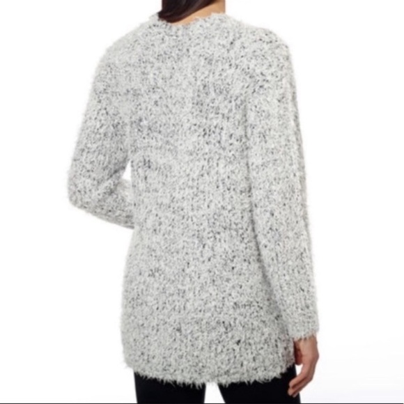 Kensie Womens Open Front Eyelash Cardigan Size Large - Picture 2 of 11